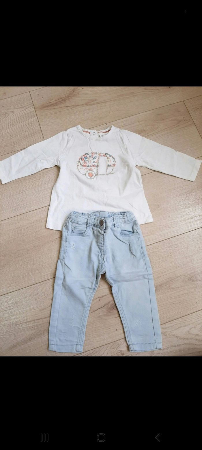 Ensemble jean tee shirt 6 mois