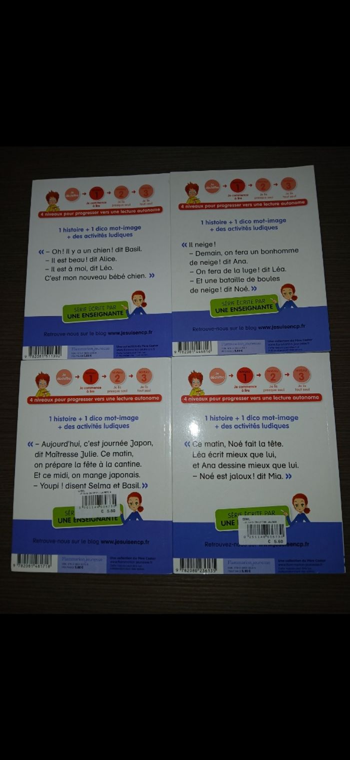 Lot de 4 livres je suis en CP niveau 1 - photo numéro 2