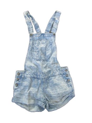 combi short en tissu effet jeans délavé marque cache cache