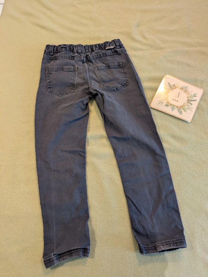 Pantalon en tweeds 8 ans bleu - photo numéro 4