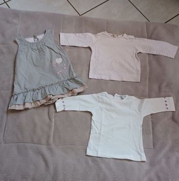 robe et tee shirt 6 mois