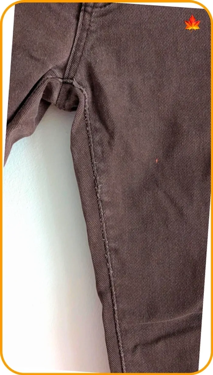 Jeans slim marron femme M - photo numéro 3