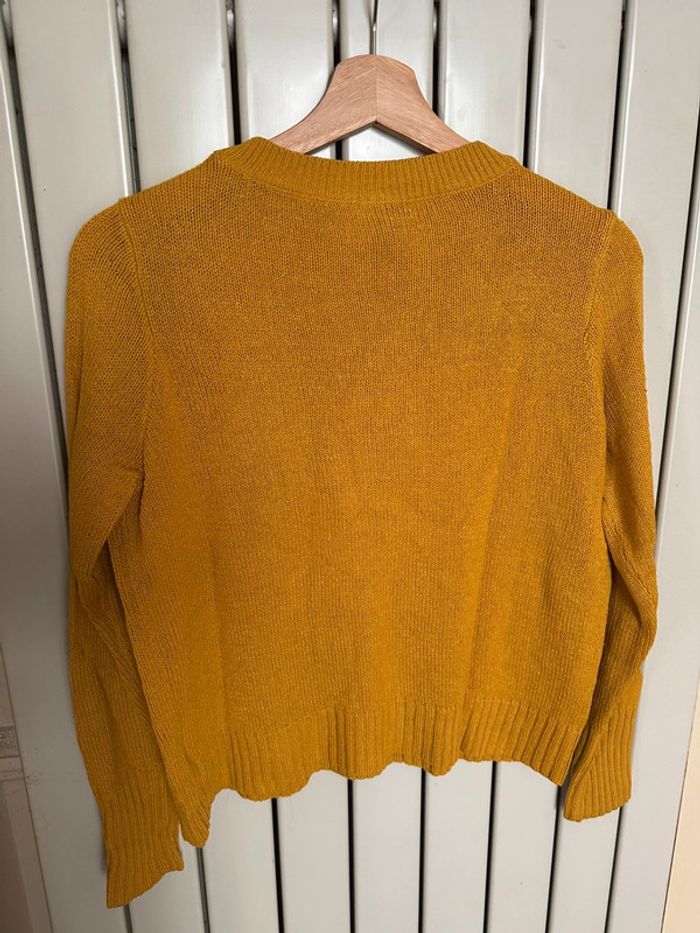 Pull col rond H&M moutarde S - photo numéro 3