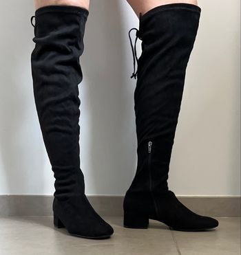 Cuissardes noires en daim T40