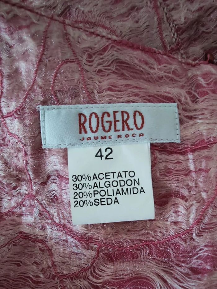 Robe Roger.O Jaume Roca T42  - Rose Métallisé, Style Élégant ! - photo numéro 4