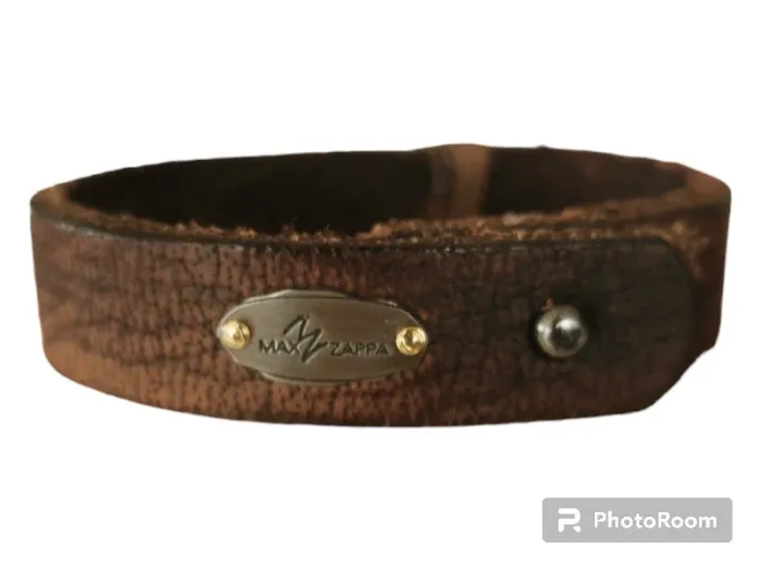 Bracelet homme en cuir max zappa neuf - photo numéro 3