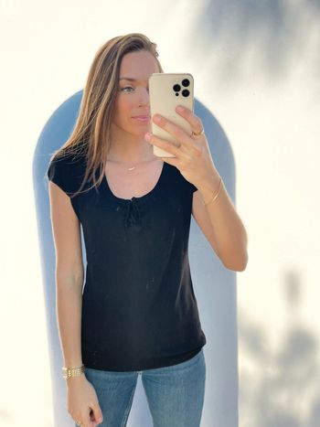 Tee shirt épais Naf Naf noir