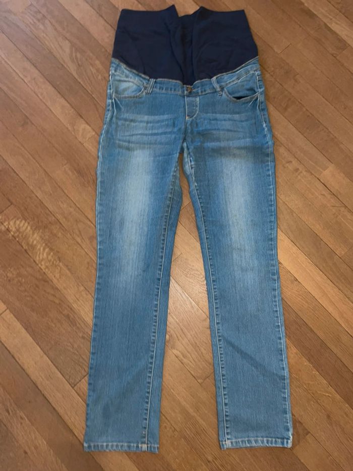 Jean bleu grossesse - T.44 - Maternité - BE