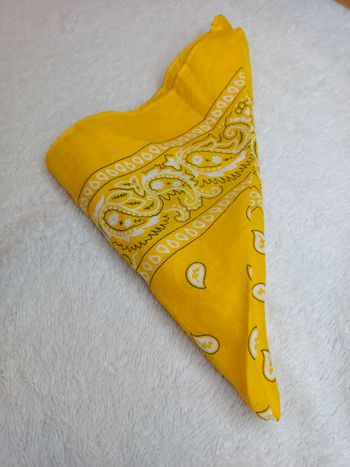bandana jaune 100%
