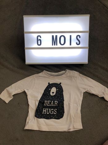 T-shirt manches longues 6 mois