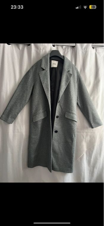 Manteau vert chiné - Pimkie