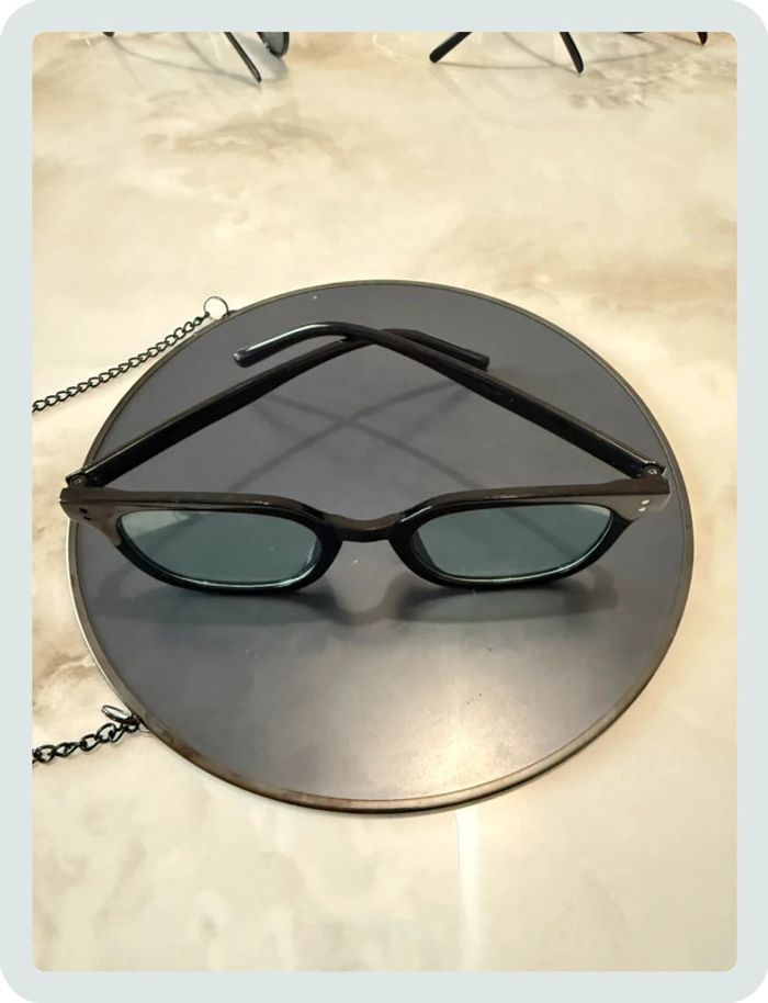 Lunette de soleil noir / bleu - photo numéro 3