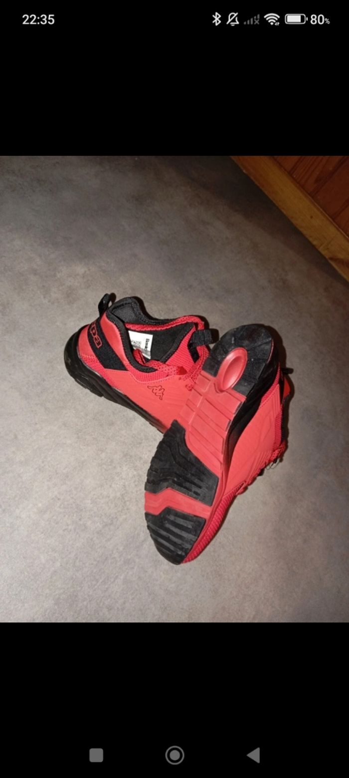 basket kappa rouge T 37 neuve - photo numéro 3