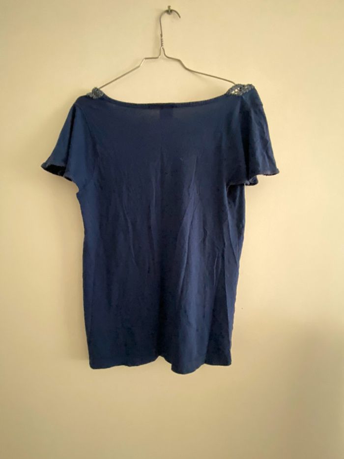 Blouse bleu M&S 36 - photo numéro 3