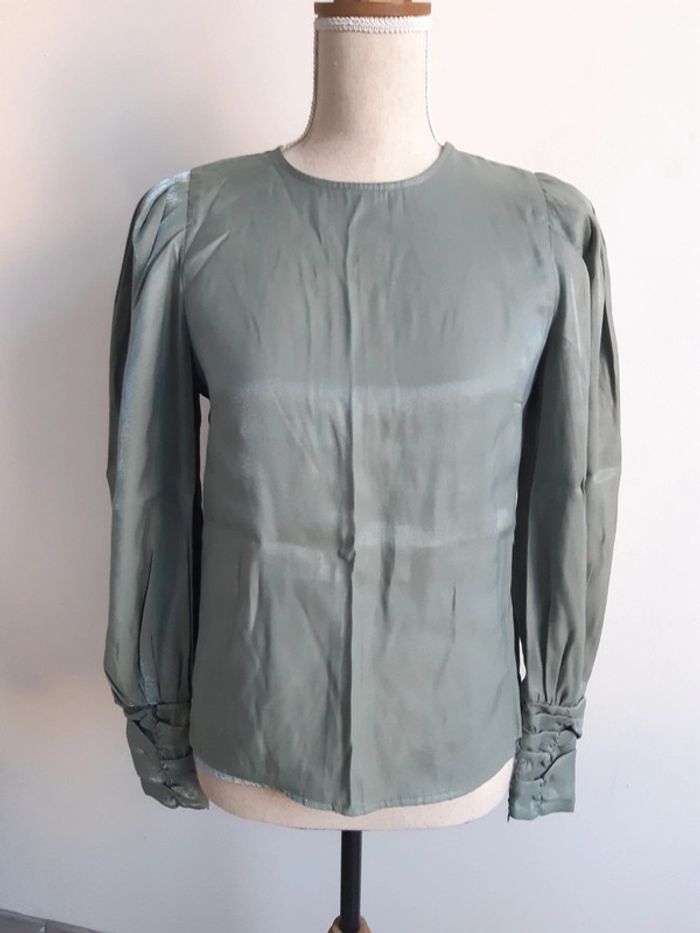 Blouse manches bouffantes neuve Elli White T36 - photo numéro 4