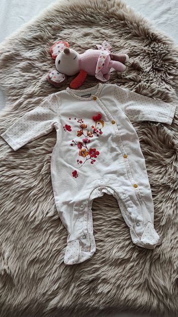 Pyjama blanc oiseau orchestra 1 mois