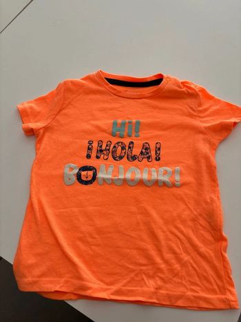 Tee shirt orange fluo
