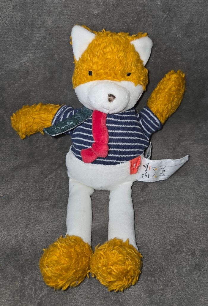 Peluche pantin Renard bio - 25 cm - Mailou