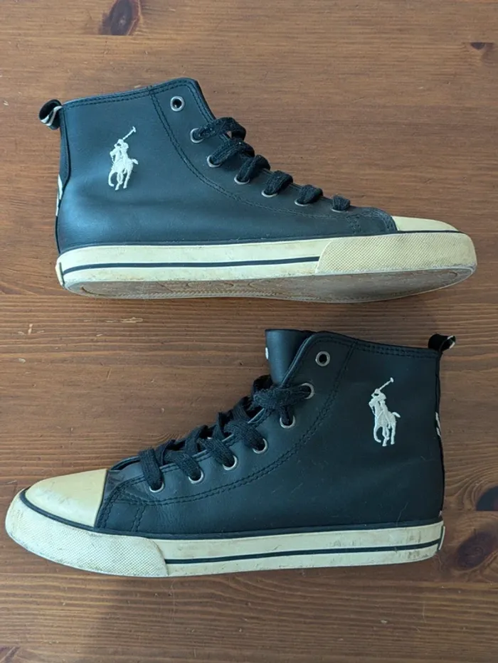Basket montante Ralph Lauren noir - photo numéro 9