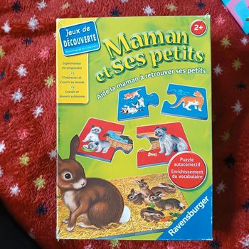 Puzzle jeu d'association Mamans et ses petits