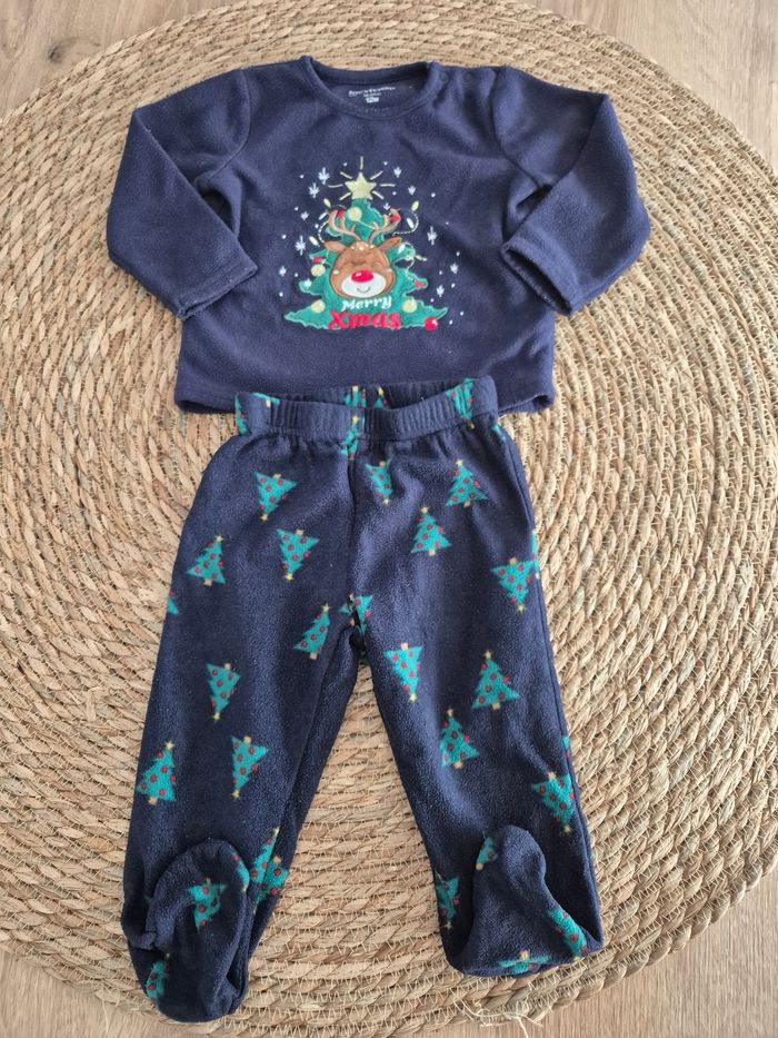 Pyjama chaud 2 pièces de Noël garçon 12 mois inextenso