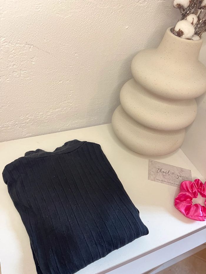 Body noir manche longue