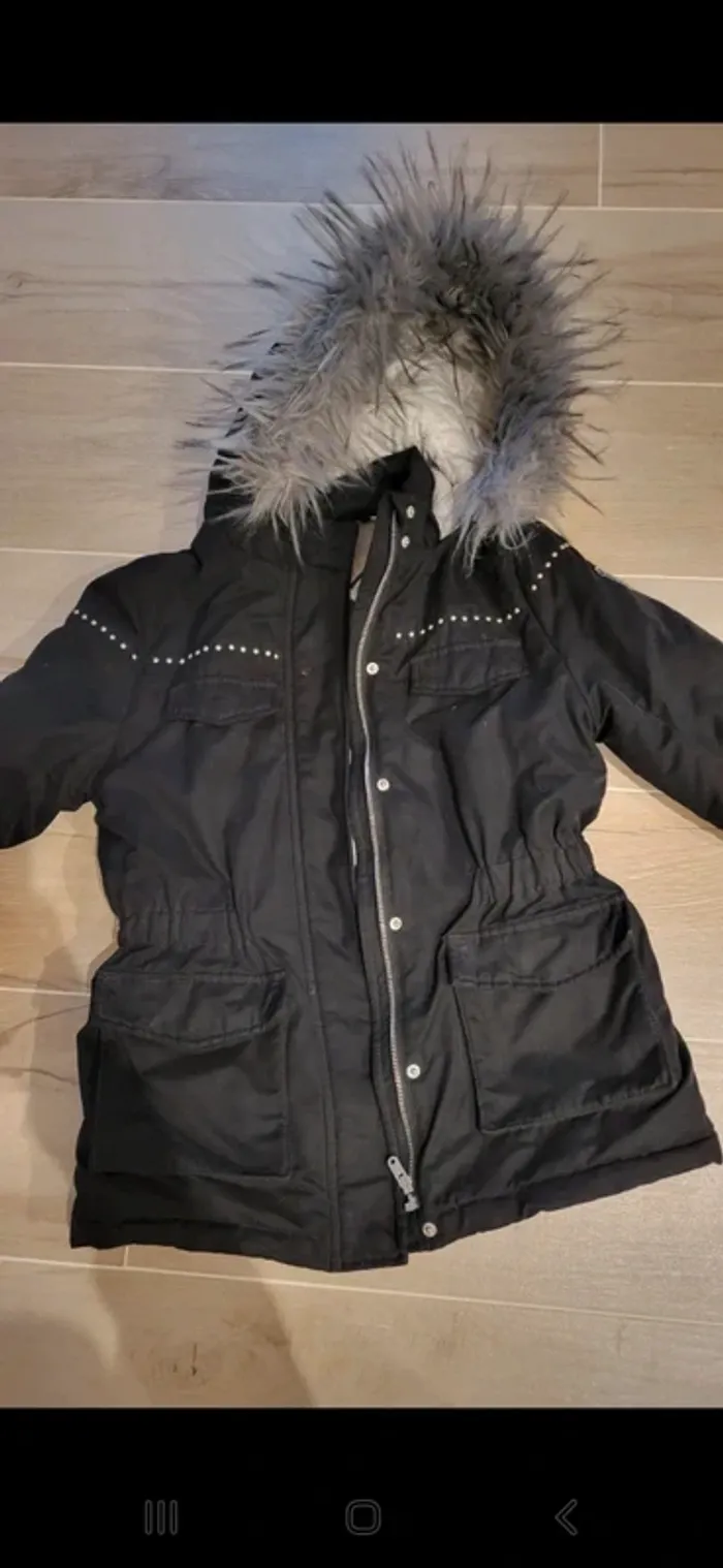 Parka+doudoune chaude fille
