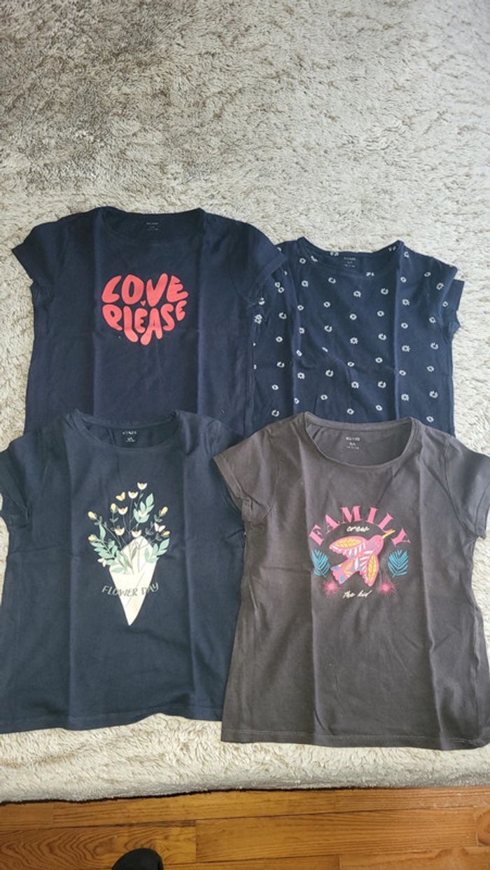 Lot 4 tee-shirt kiabi