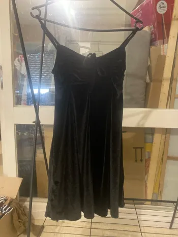 Robe en daim noire
