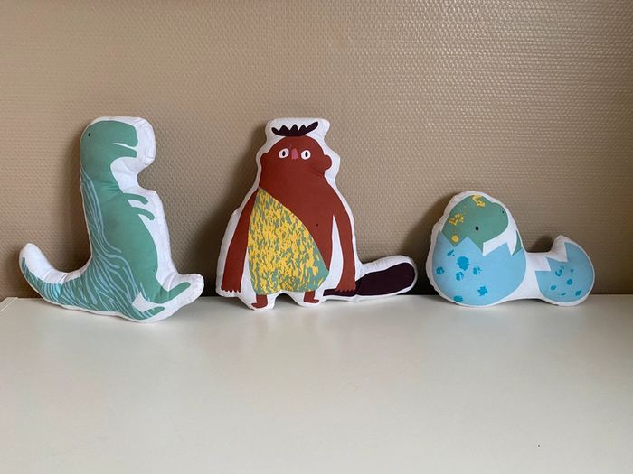 Lot 3 peluches fait main Katia fabrics