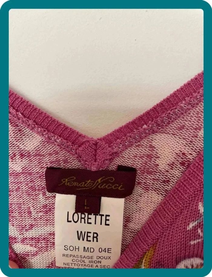 Haut rose motif - photo numéro 2