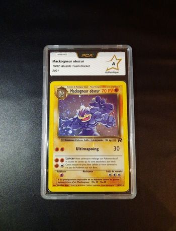 Carte Pokemon Mackogneur Obscur 10/82 Holo PCA A Wizards Team Rocket Edition 2 fr