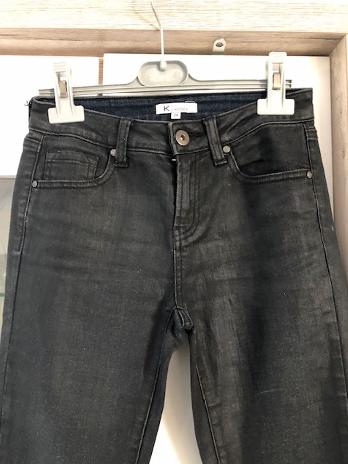 Pantalon noir brillant kookai Xs