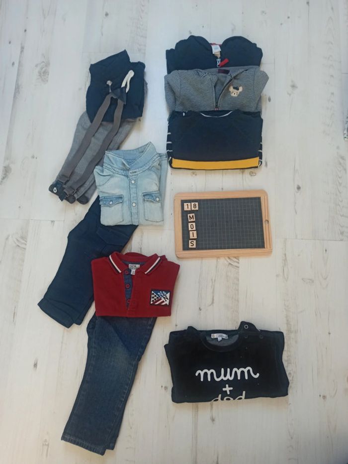Lot printemps-automne / taille 18 mois / tbe