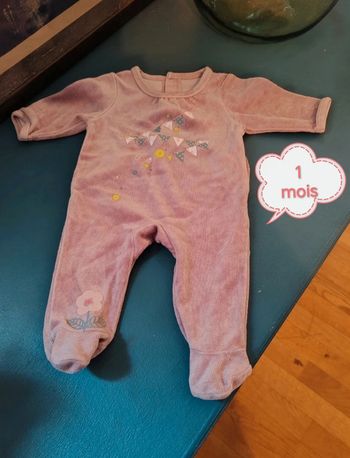 Pyjama grenouillère 1 mois