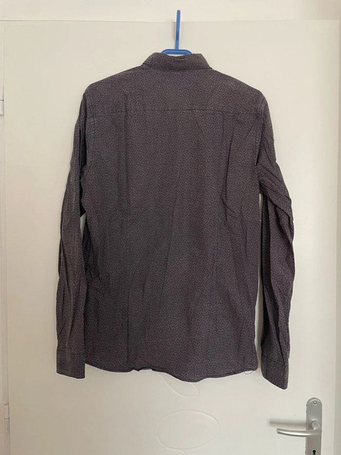 Chemise à manches longues noir à pois multicolore coupe slim Kaporal taille M - photo numéro 4