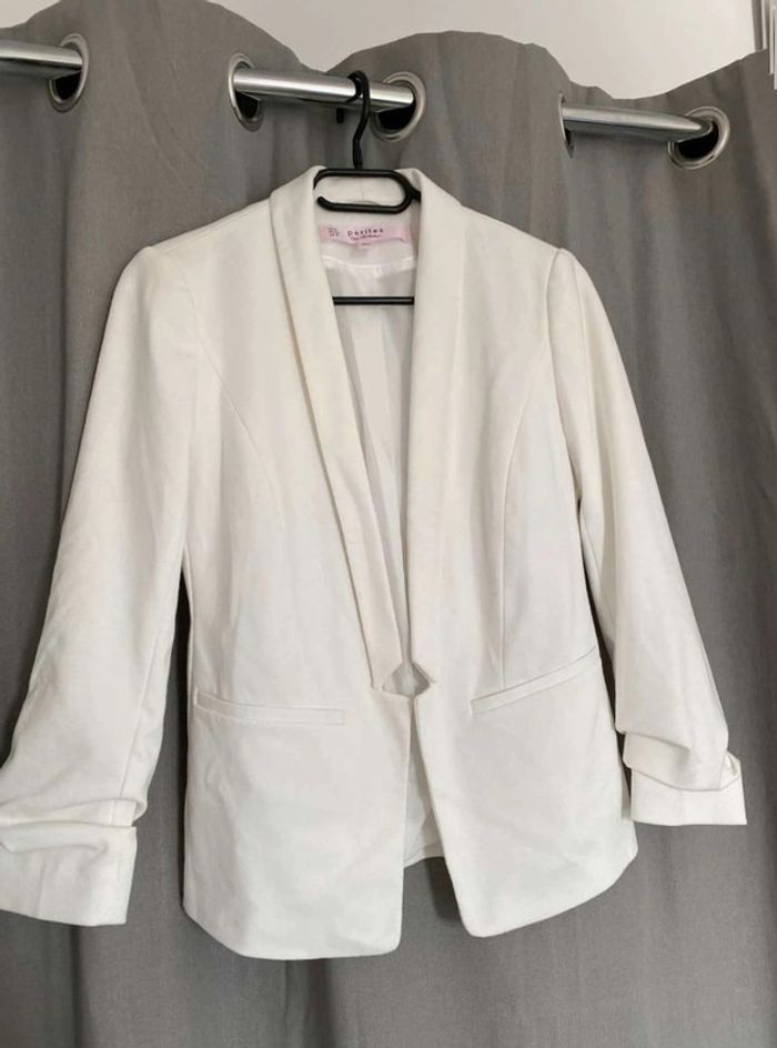 Veste blazer blanche - photo numéro 2