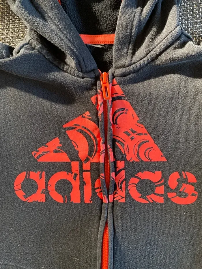 Veste à capuche Adidas enfant - Taille 8/10 ans - photo numéro 2