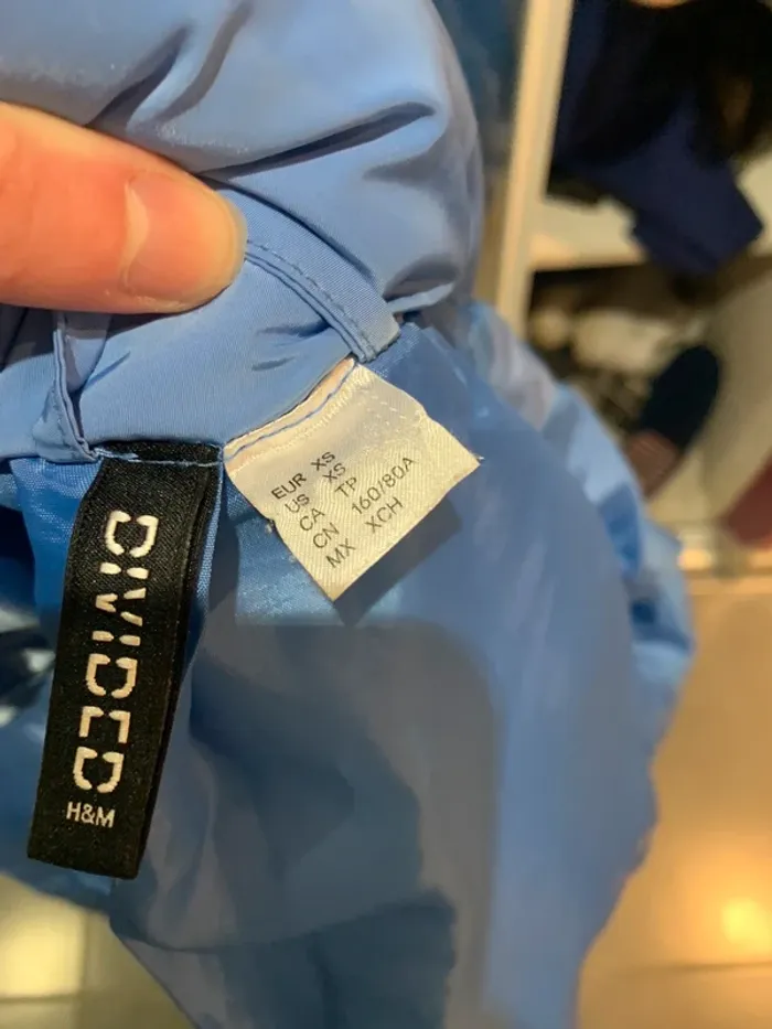 Doudoune bleu H&M - photo numéro 4