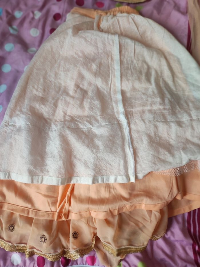 Ensemble 3 pièces lehanga (jupe, haut et foulard) - photo numéro 8