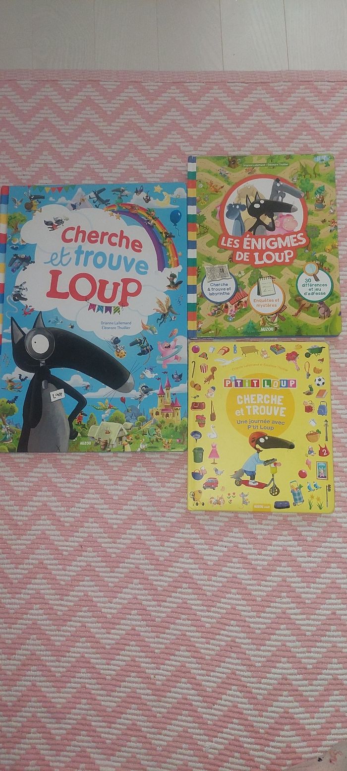 Lot de 3 livres cartonnés
Cherche et trouve Le loup + 1
offert - photo numéro 2