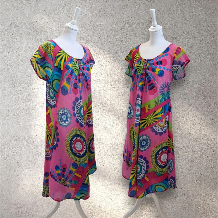 Robe fluide asymétrique Robe de plage beachdress coton 40 - photo numéro 2