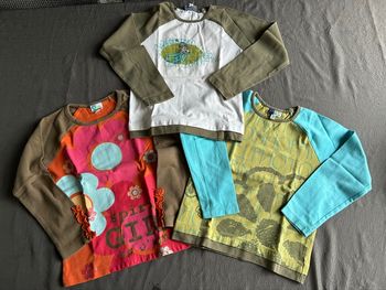Lot 3 t-shirts manches longues petite fille 