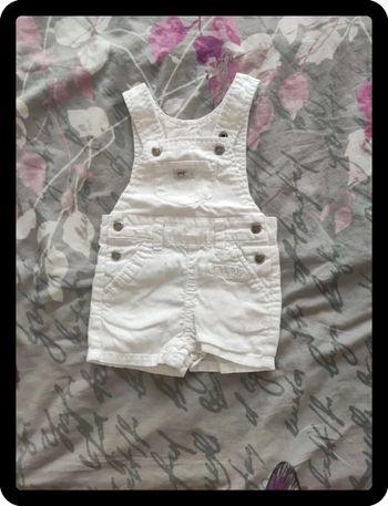 Salopette short 3 mois