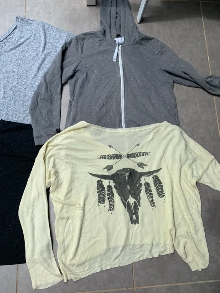 Lot de 4 pulls taille XL femme idéal mi saison pimkie, undiz, kiabi - photo numéro 3