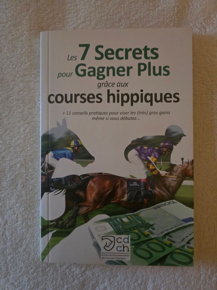 Livre "Les 7 secrets pour gagner plus grâce aux courses hippiques".