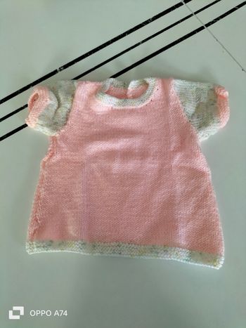 Fille 3 mois 🩵 Robe en laine