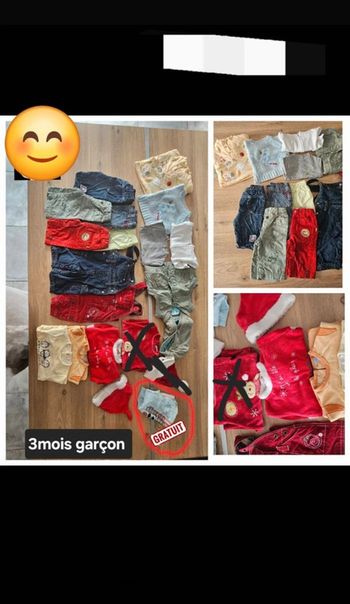 Lot Bébé 3 mois garçon ( lot ou l'unité )