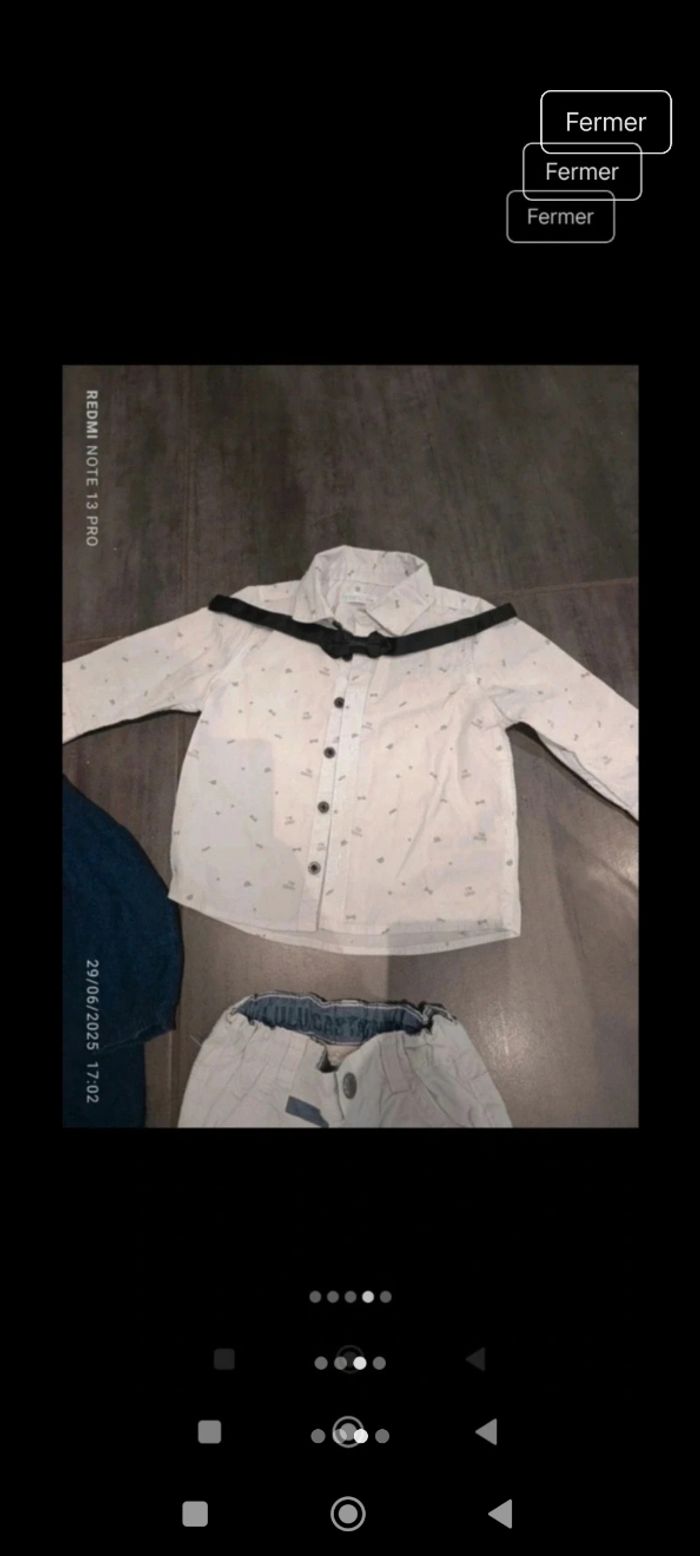 Ensemble cérémonie garçon 12 mois - photo numéro 3