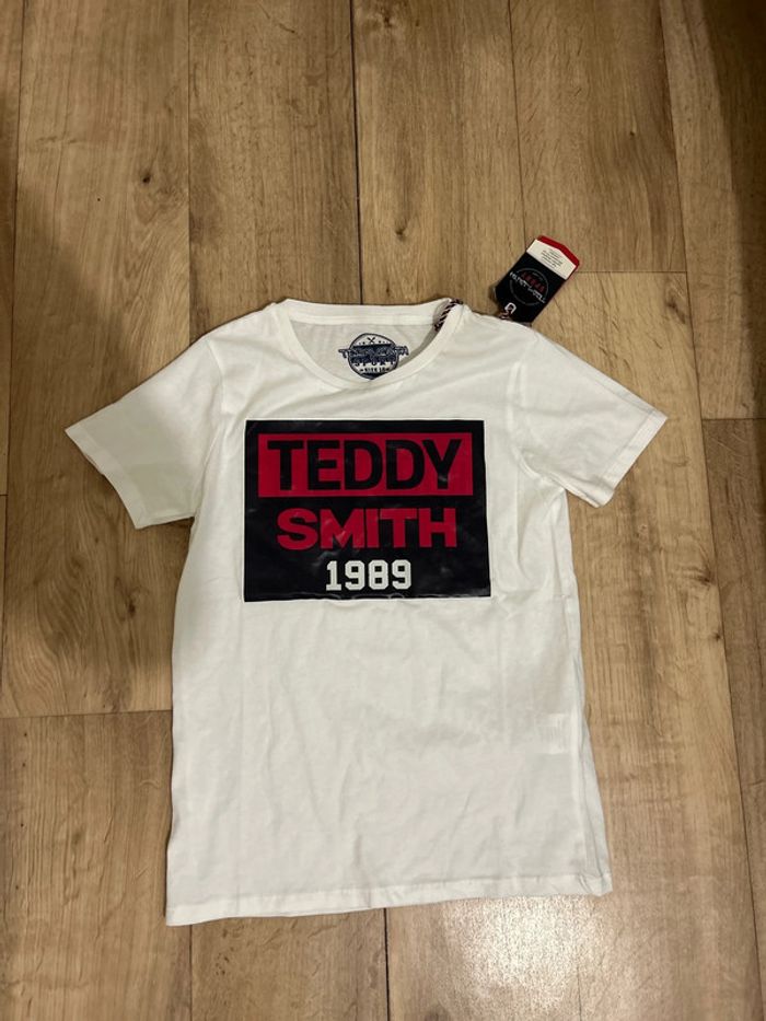T-shirt blanc Teddy Smith Sport 10ans
